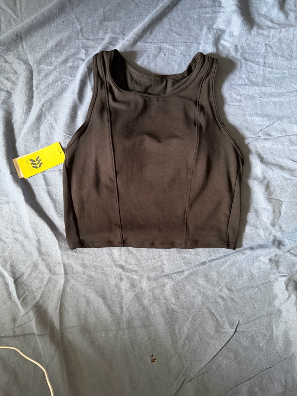 all in motion Brown Cropped Athletic Tank Top